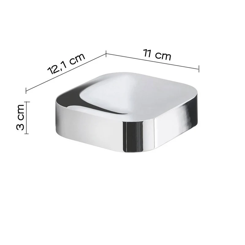 Portasapone d' appoggio GEDY linea Outline in acciaio Cromato