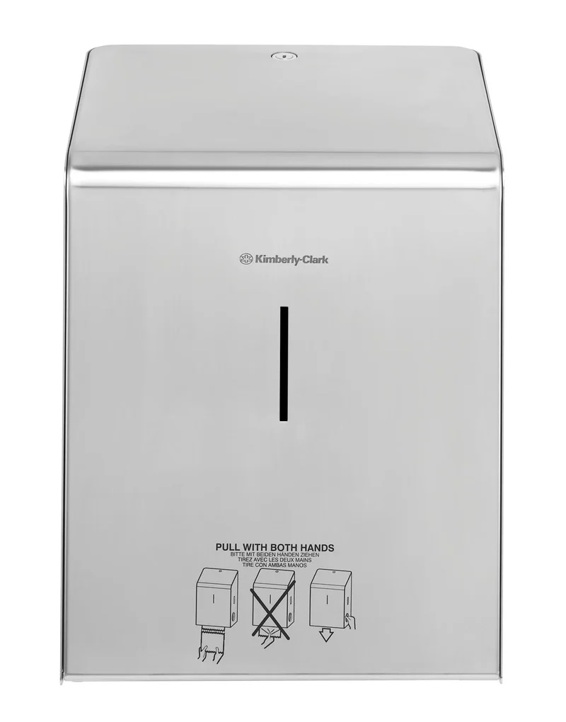 Dispenser in acciaio inox per asciugamani di carta rotolo XL