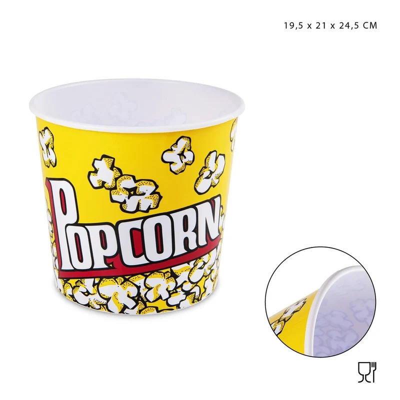 Dc Casa Cestino Popcorn 19.5x21x24.5Cm