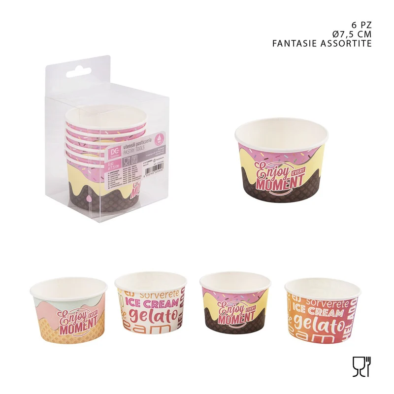 Dc Coppetta Carta Gelato 7.5Cm