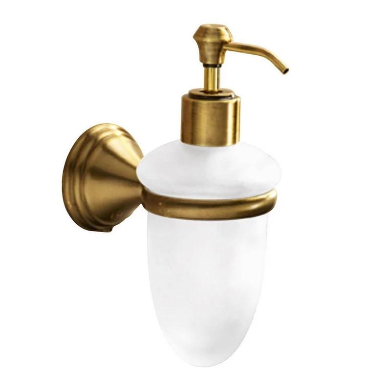Dosasapone a muro GEDY linea Romance in acciaio con finiture colore Bronzo