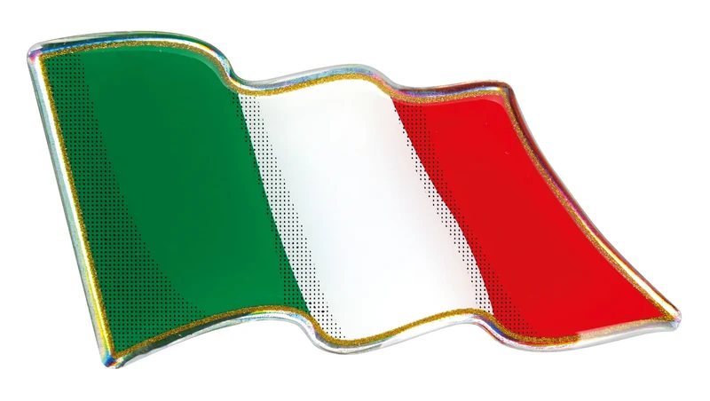 Sticky 3D - Bandiera Italia al vento, 1 pz - 78x40 mm quantità: 10