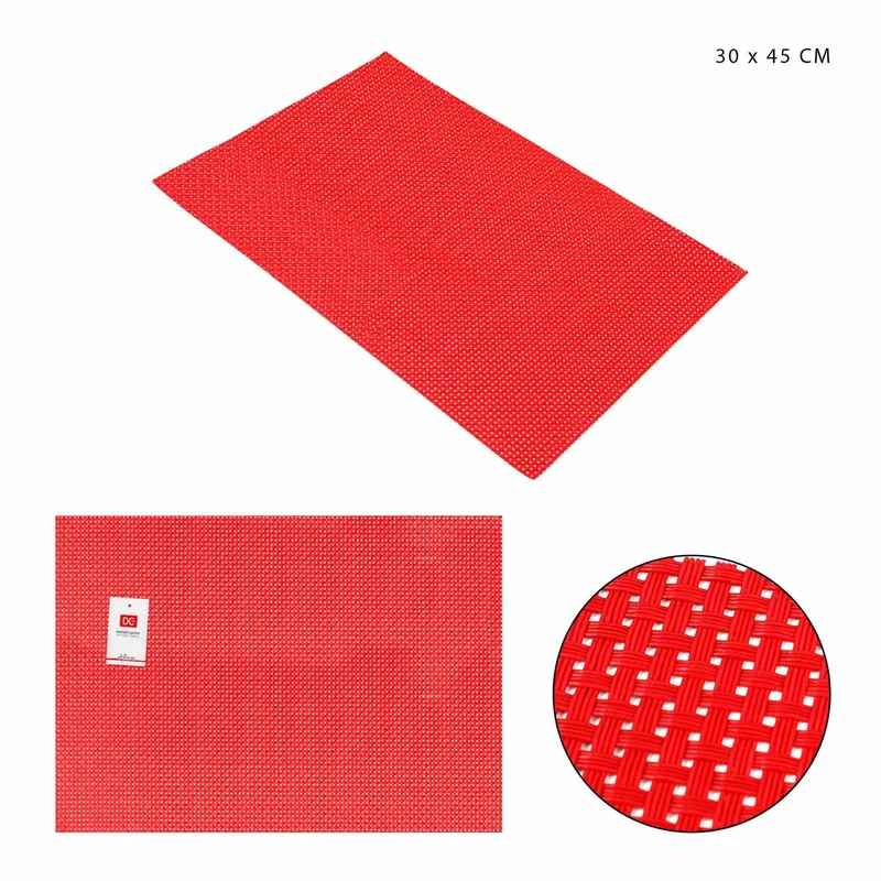 Dc Tovaglietta Pvc 30X45Cm Rosso