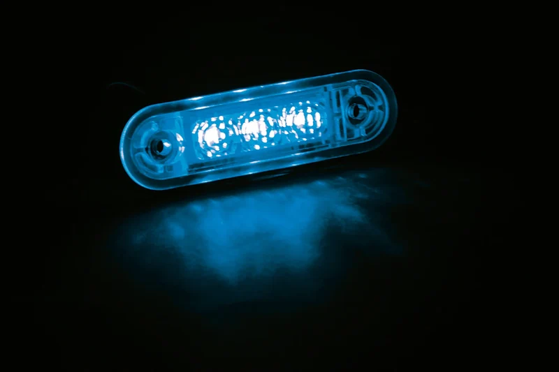 Luce decorativa - 3 Led - 12/24V - Blu
