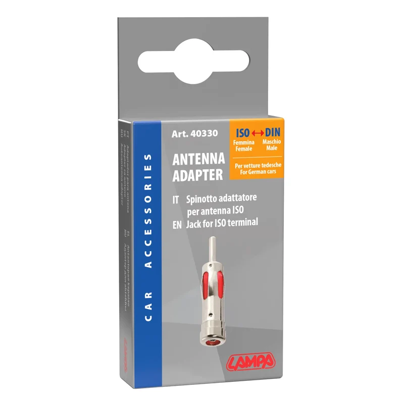 Adattatore antenna ISO femmina>DIN maschio