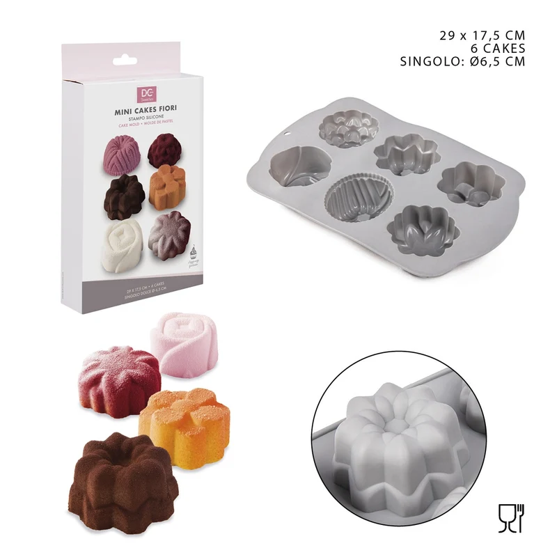 Dc Stampo Silicone Fiori 28X17.5Cm