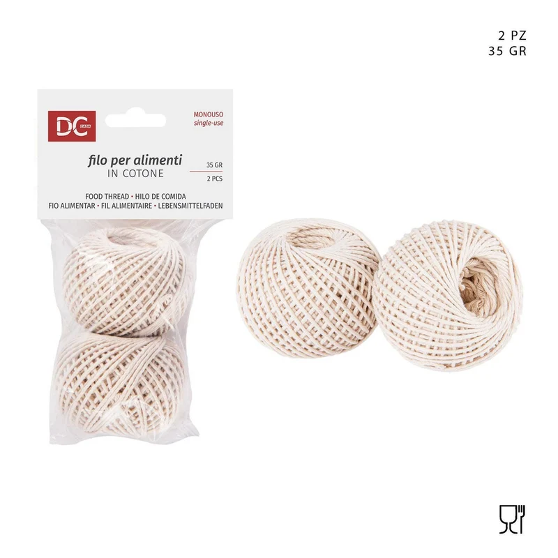 Dc Filo Cotone Alimenti 35G 2Pz Naturale