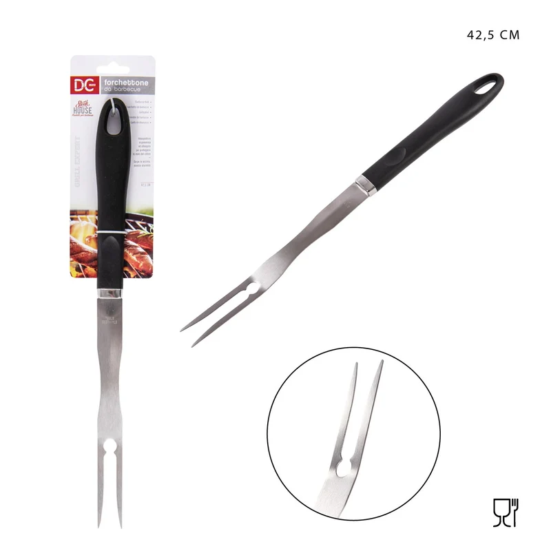 Dc Forchettone Barbecue Acciaio 42.5Cm