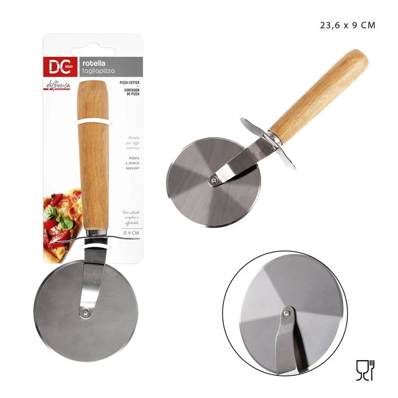 Dc Rotella Tagliapizza M/Legno 23.6X9Cm