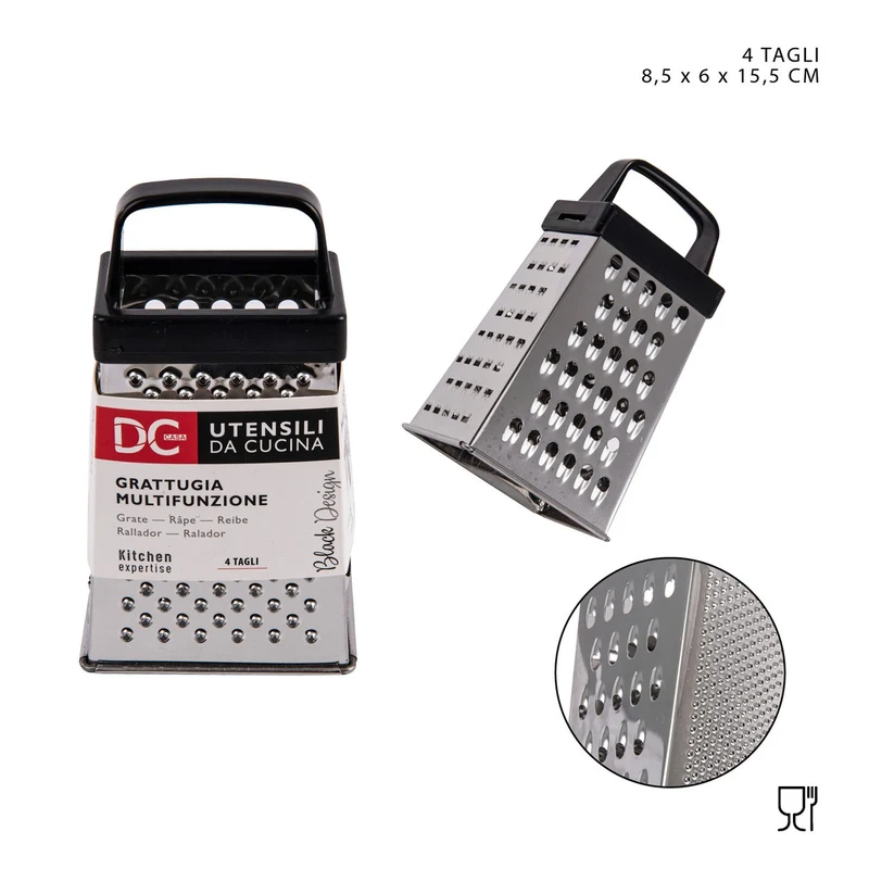 Dc L/Black Grattugia 4 Lati 8.5X6X15.5Cm