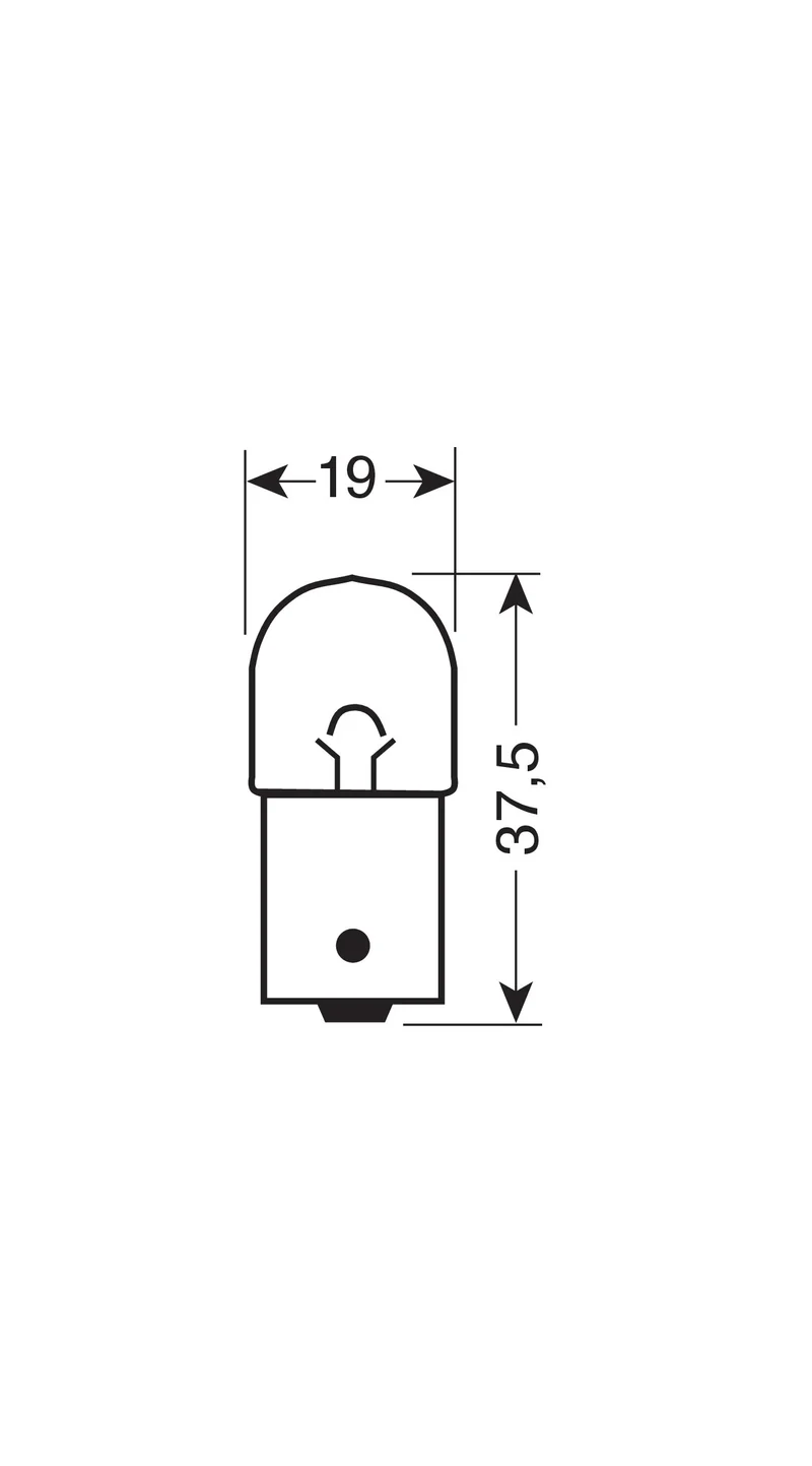 12V Lampada sferica - R5W - 5W - BA15s - 2 pz - D/Blister