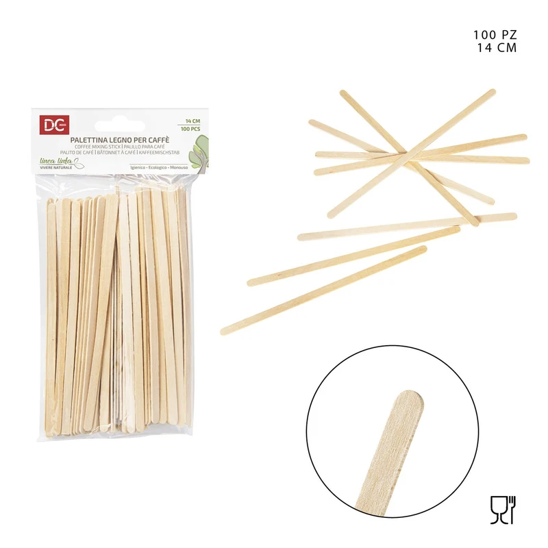 Dc Palettine Legno Caffe 14Cm 100Pz