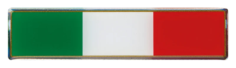 Sticky 3D - Tricolore Italia lungo classico, 1 pz - 110x27 mm quantità: 10