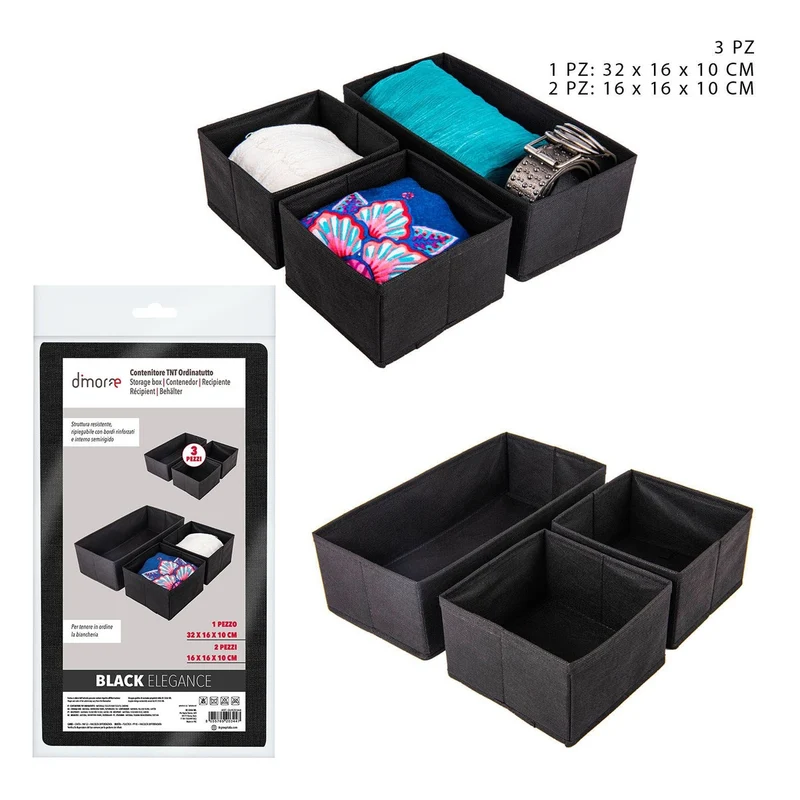 Dc Contenitore Tnt 16X16X10-32X16X10Cm 3Pz