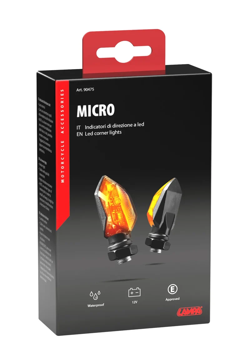 Micro, indicatori di direzione a led - 12V LED