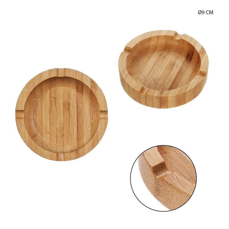 Dc Casa Posacenere Bambu 9Cm Tondo