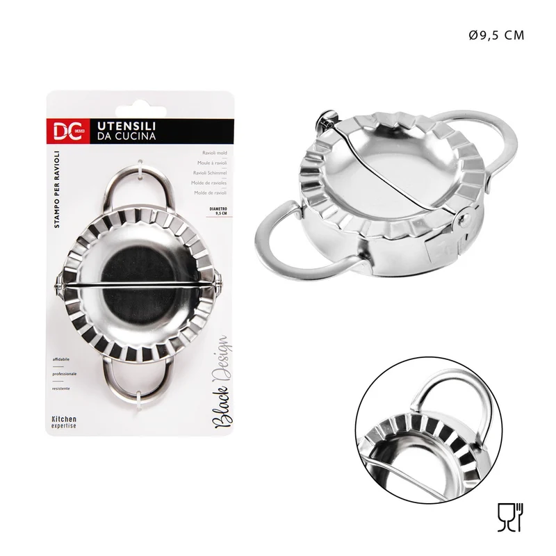 Dc Casa L/Black Stampo Ravioli Acciaio 15.5x10.2Cm