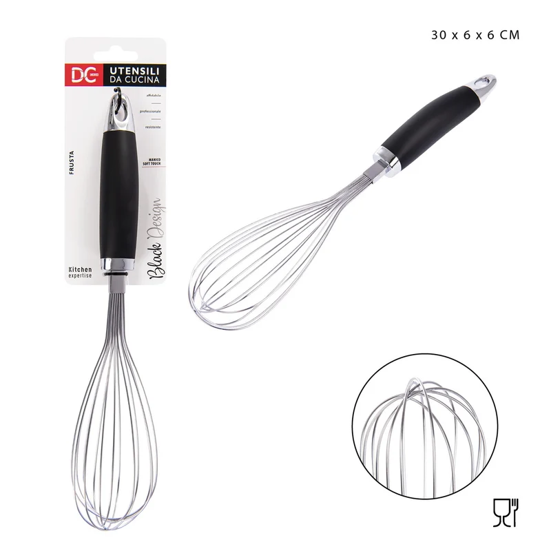 Dc Casa L/Black Frusta Acciaio 30x6x6Cm