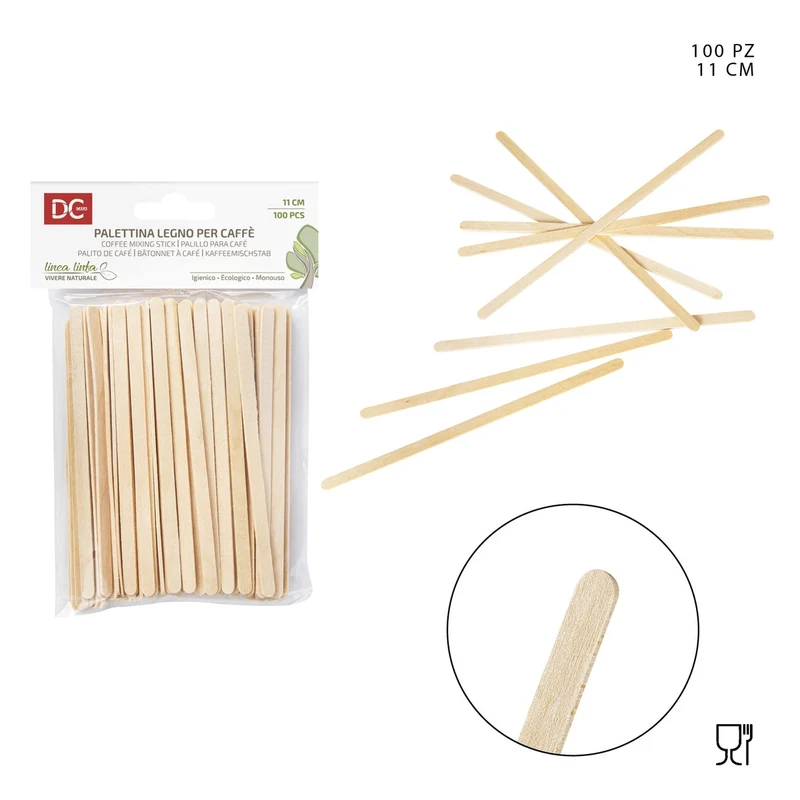 Dc Palettine Legno Caffe 11Cm 100Pz