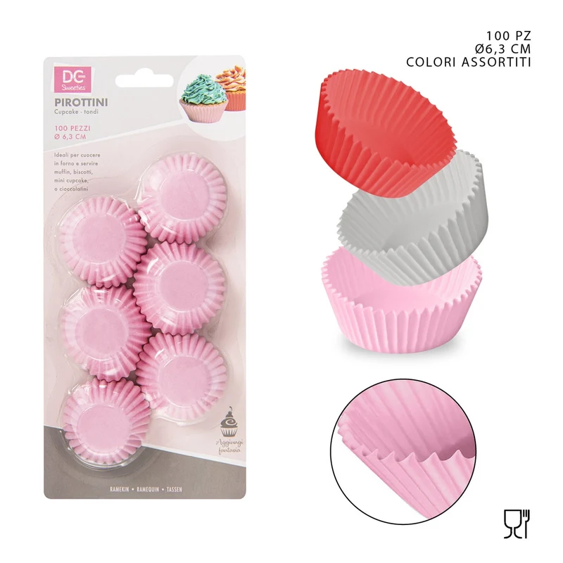 Dc Pirottini Carta Cupcake 63Mm 100Pz