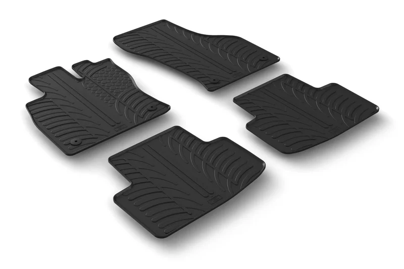 Set tappeti su misura in gomma - compatibile per Skoda Octavia 5p (06/20>02/24) no ibrida - Skoda Octavia Wagon (06/20>02/24) no ibrida - Skoda Octavia 5p (03/24>) no ibrida - Skoda Octavia Wagon (03/24>) no ibrida