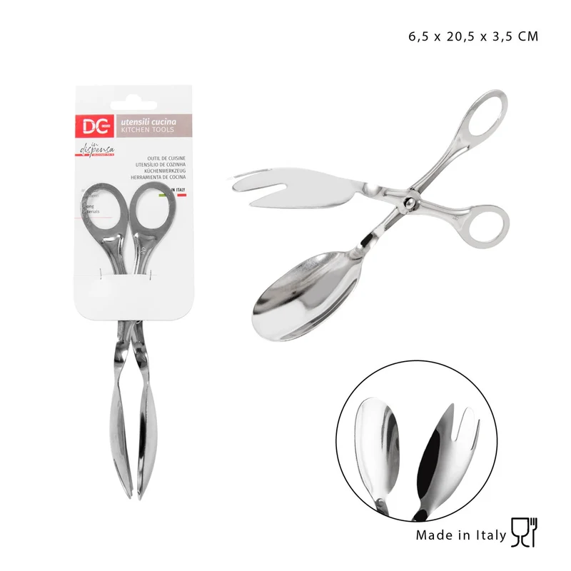 Dc Casa Pinza Insalata Acciaio 6.5X20.5X3.5Cm