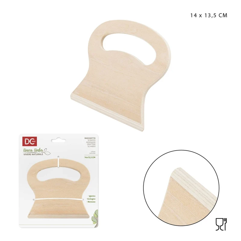 Dc Casa Raschietto Legno 14X13.5Cm