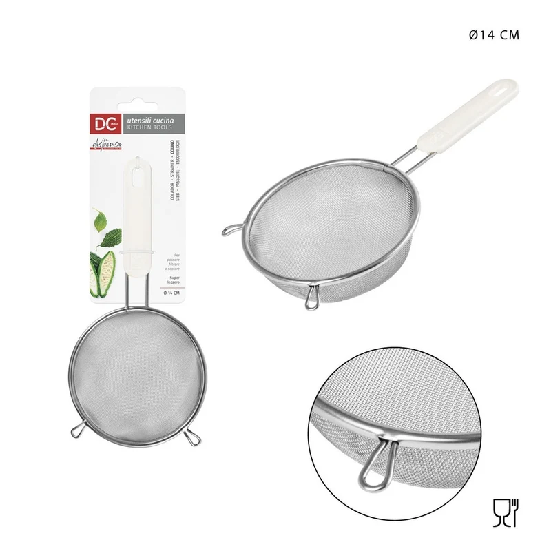 Dc Casa Colino Tondo Acciaio C/Manico D14Cm