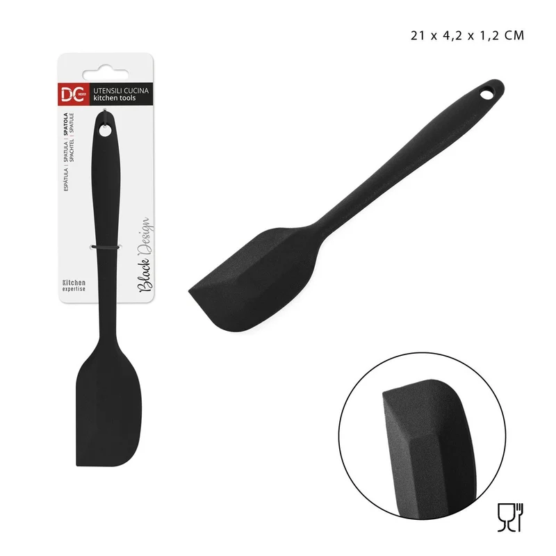Dc Casa L/Black Spatola Silicone 21x4.2x1.2Cm