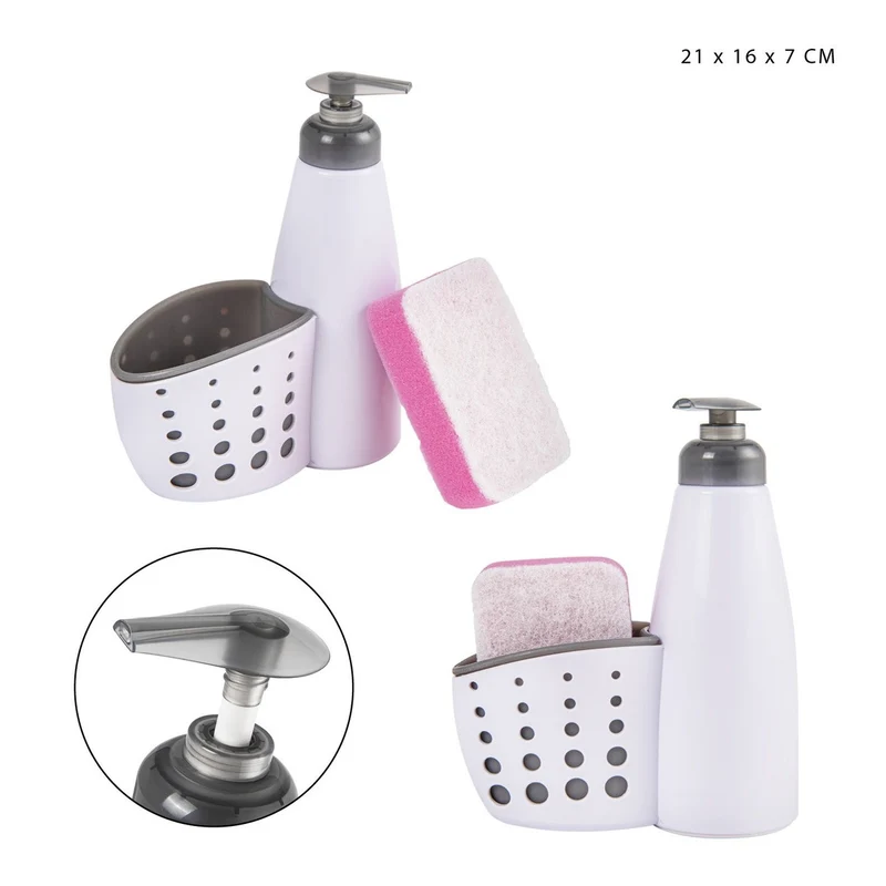 Dc Dispenser Sapone + P/Spugna 21X16X7Cm