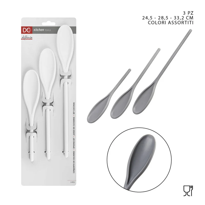 Dc Casa Cucchiaio plastica in 3 misure