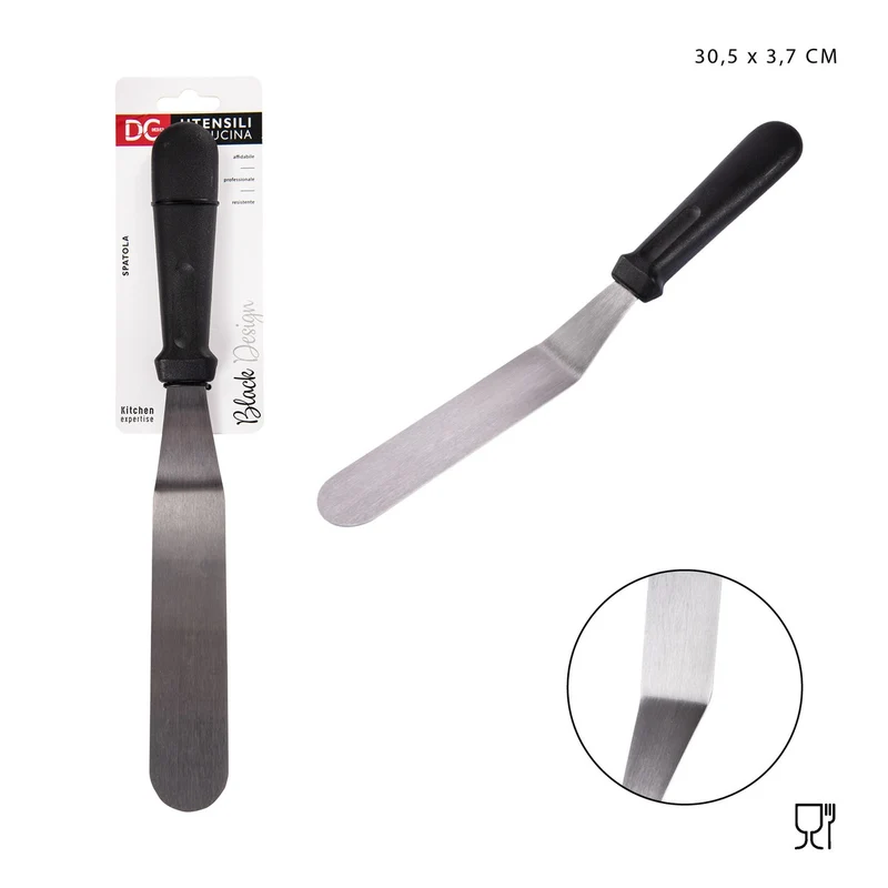 Dc Casa L/Black Spatola Crepes Acciaio 30.5x3.7cm