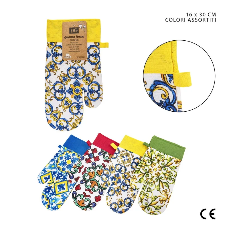 Dc Casa Guanto 16x30Cm Maiolica Assortito