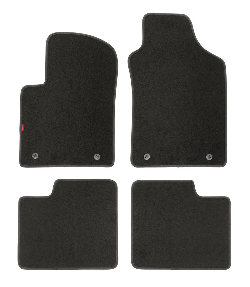 Set tappeti su misura in moquette - compatibile per Fiat 500 (07/07>06/19) 2 fix lato guida - Fiat 500 Hybrid (07/19>11/24) 2 fix lato guida