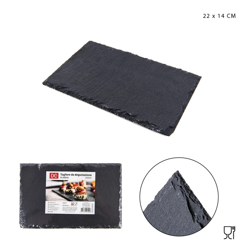 Dc Tagliere Ardesia Rettangolare 22X14X0.5Cm