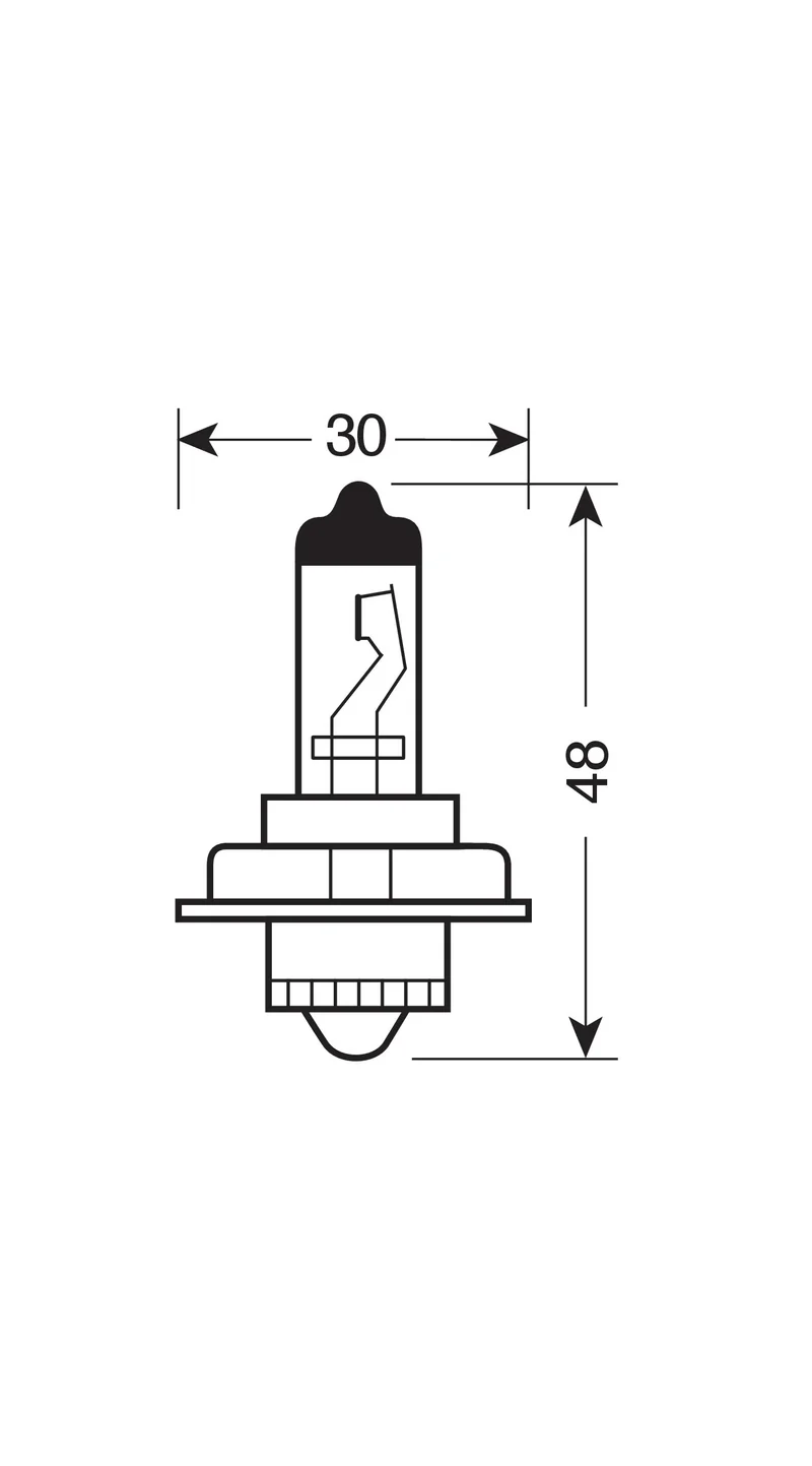 12V Lampada alogena Blu-Xe - S3 - 15W - P26s - 1 pz - Scatola