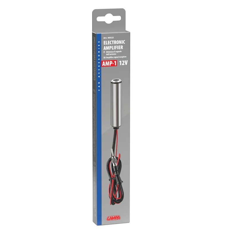 Amplificatore per antenna DIN femmina>DIN maschio - 35 cm