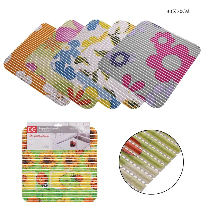 Dc Tappeto Lavello antiscivolo 30X30Cm Fantasia