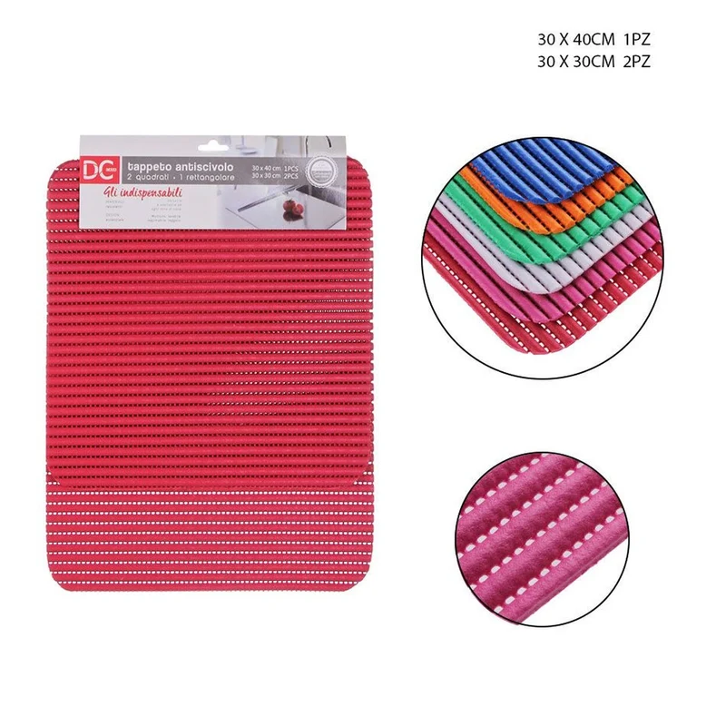 Dc Tappeto Lavello Antiscivolo 3Pz 30X40-30X30Cm