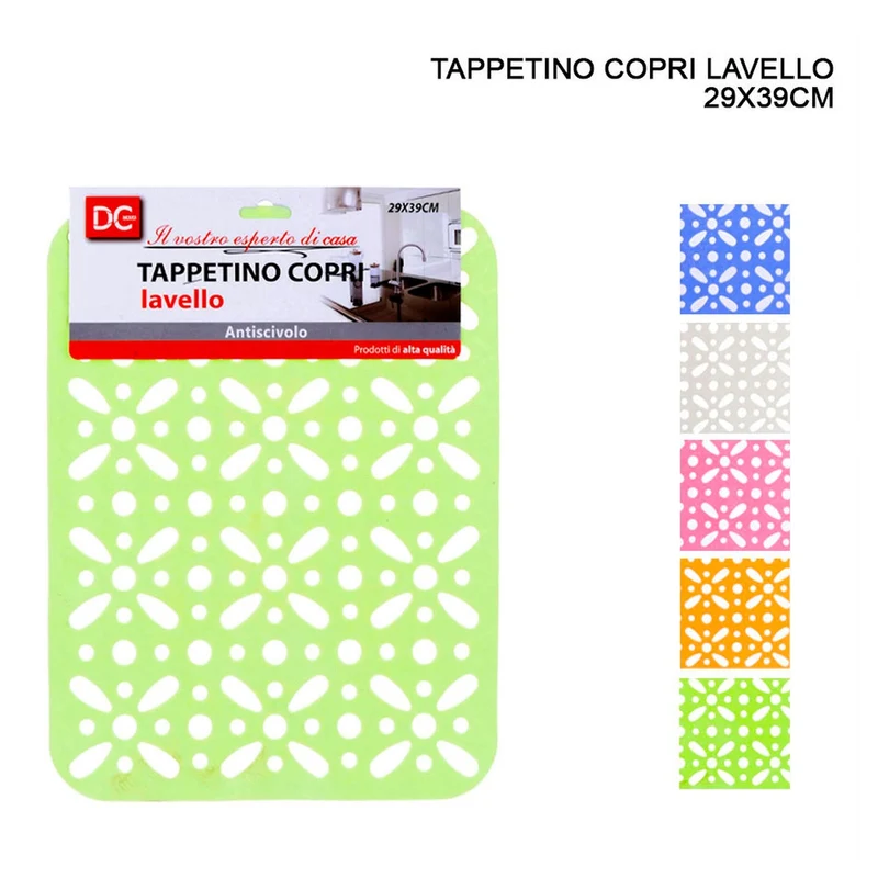 Dc Tappeto Lavello A/Scivolo 29X39Cm Fiori