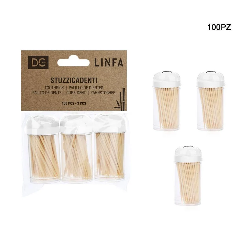 Dc Stuzzicadenti Bamboo 100Pz 3Pz