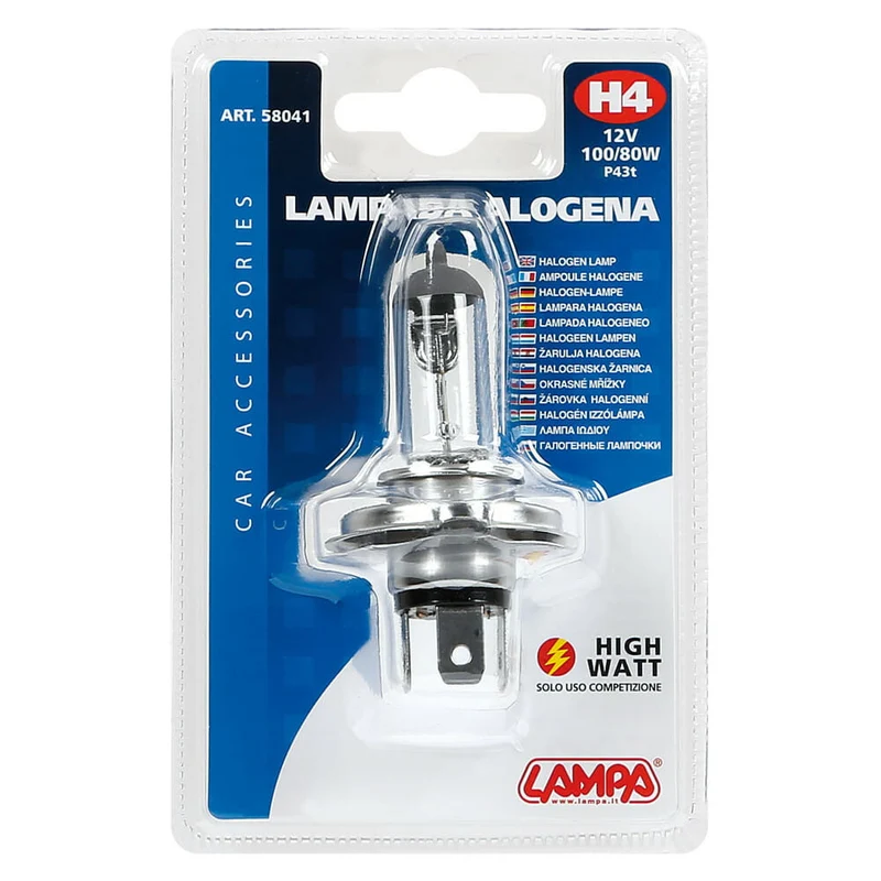 Lampa Lampada alogena h4 12v 100/80W