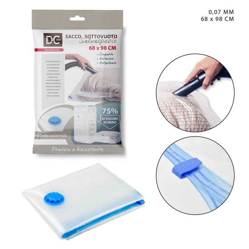 Dc Sacco Sottovuoto 007Mm 68X98Cm