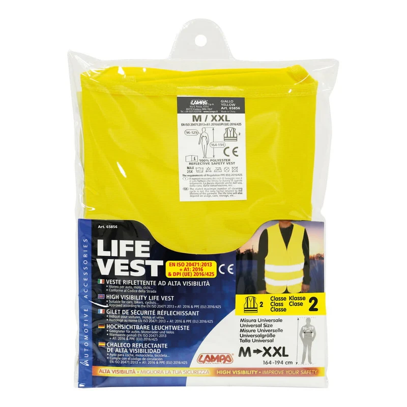 Lampa Veste riflettente life vest giallo