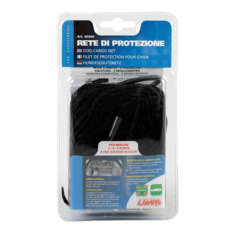 Lampa Rete protezione animali in auto