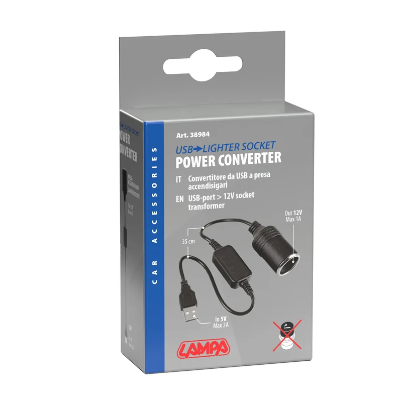 Trasformatore Porta USB > Presa 12V
