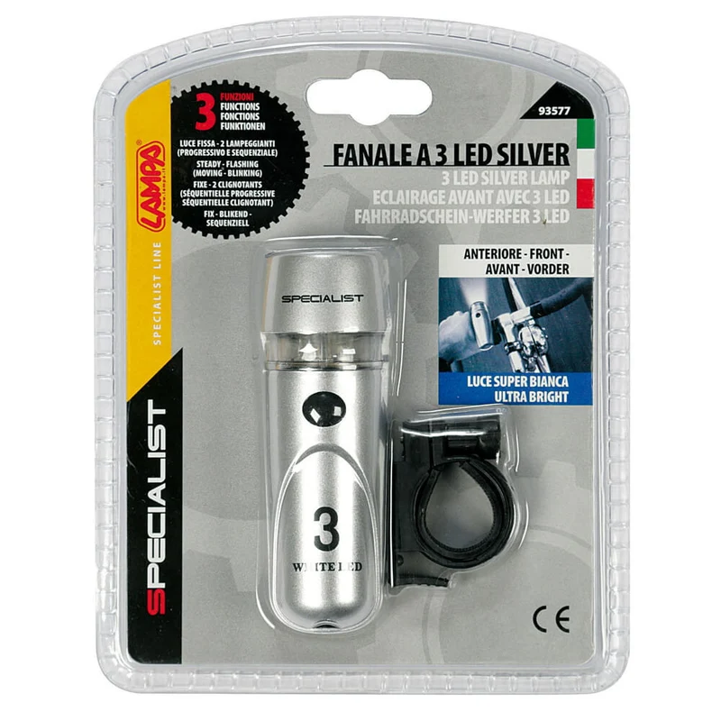 Lampa Fanale 3 led silver