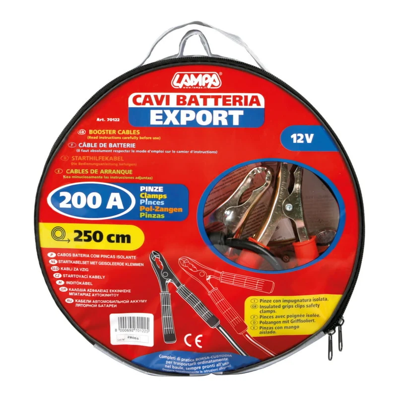 Lampa Cavi batteria auto pinze 200 amp 70122
