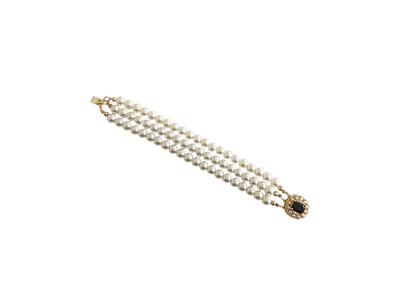 Bracciale 3 fili perla