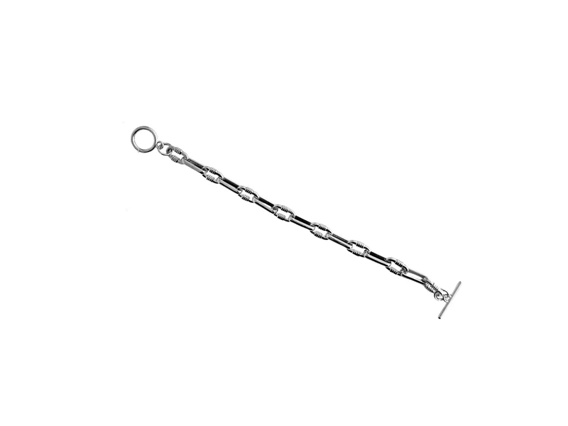 Bracciale catena ovali lisci